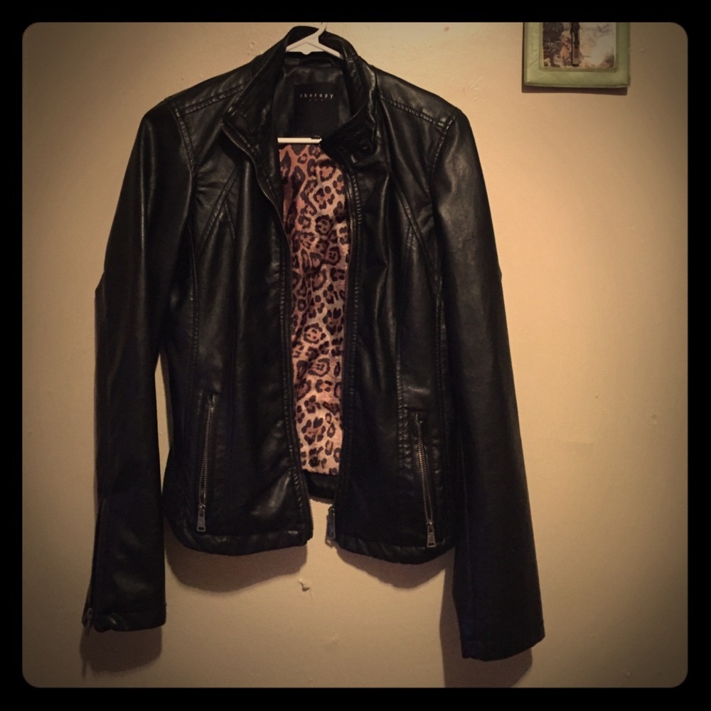 Faux leather jacket