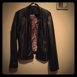 Faux leather jacket