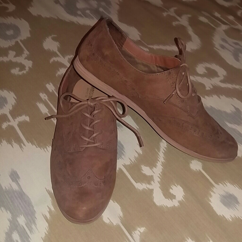 ✨Sale✨Brown faux suede Oxfords