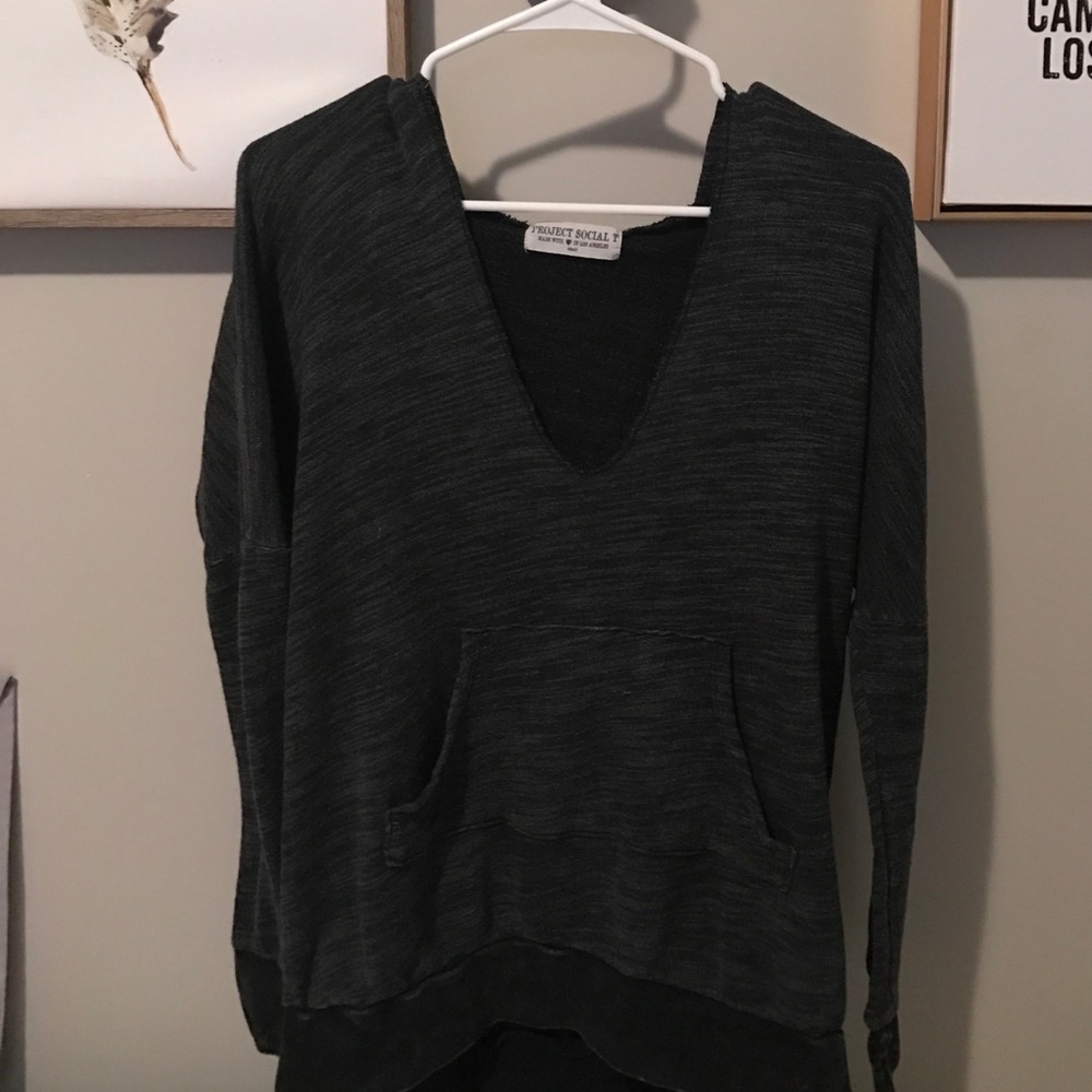 Project Social T charcoal hoodie