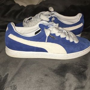 Blue pumas, 10/10 condition.