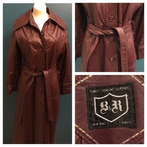 Vintage Genuine leather trench