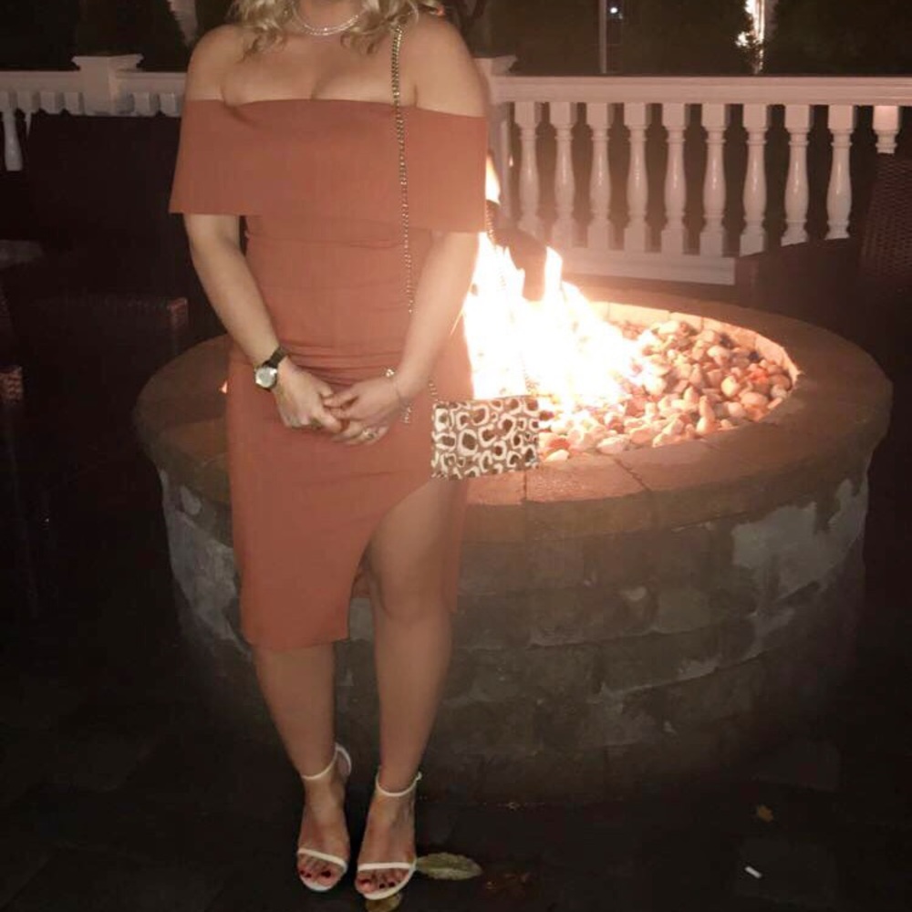 Chic off the shoulder dress