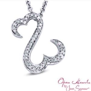 Diamond Open Heart Necklace