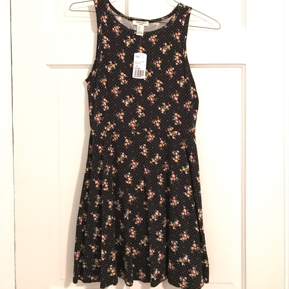 Forever 21 floral mini dress with tags.