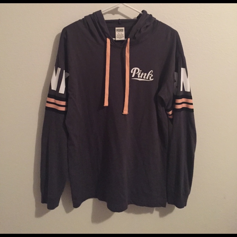 NWOT VS PINK Hoodie Dark Gray XS