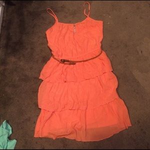 Peach dress