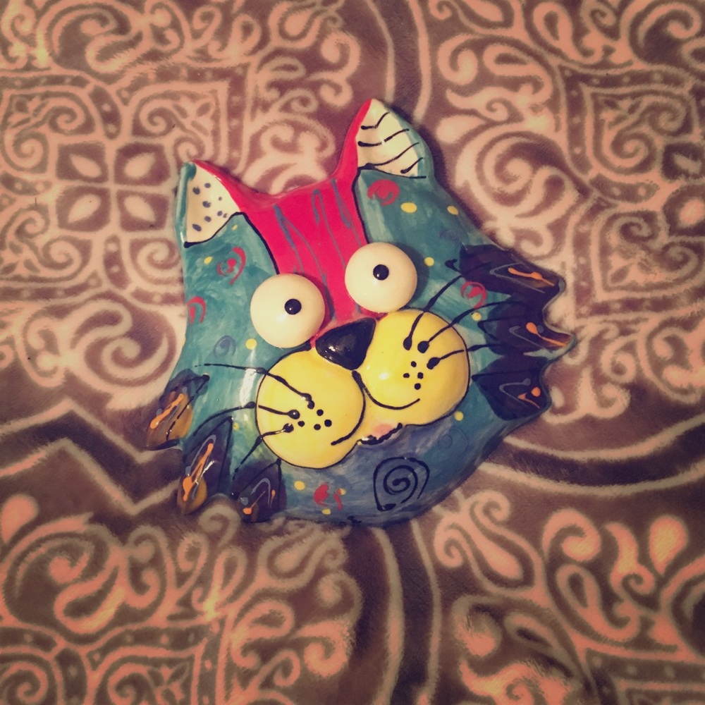 Fun Ceramic Cat Face