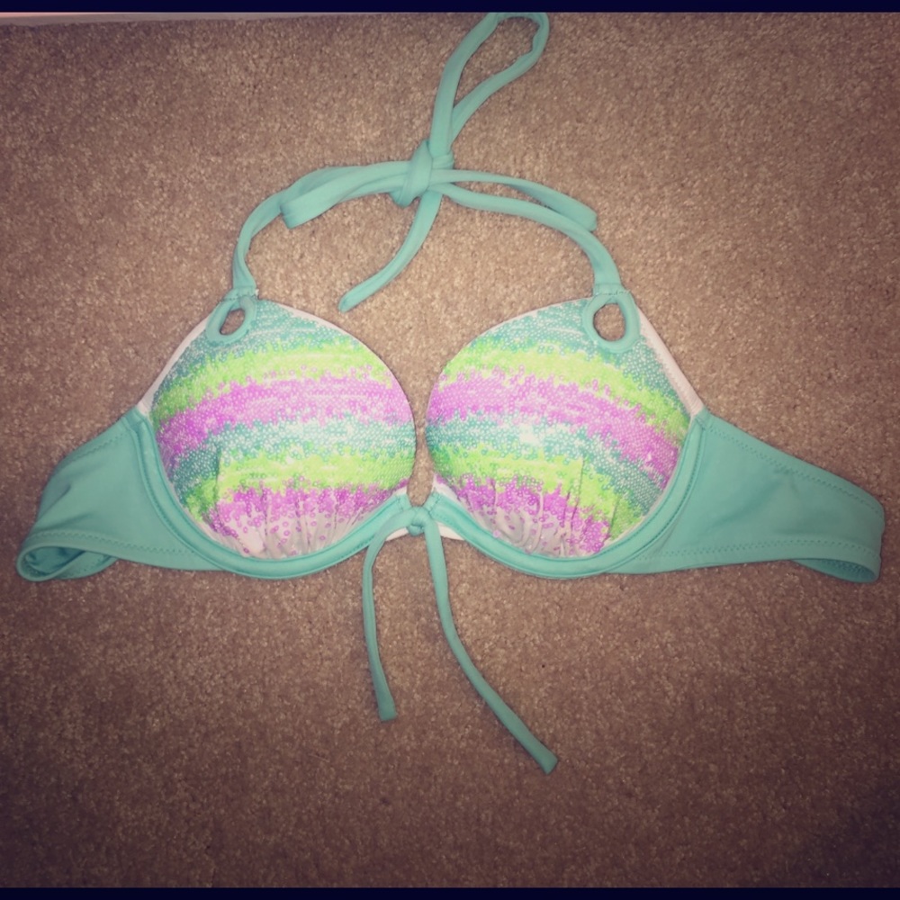 Sequined VS Bikini Top, WORN ONCE