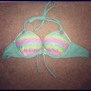 Sequined VS Bikini Top, WORN ONCE