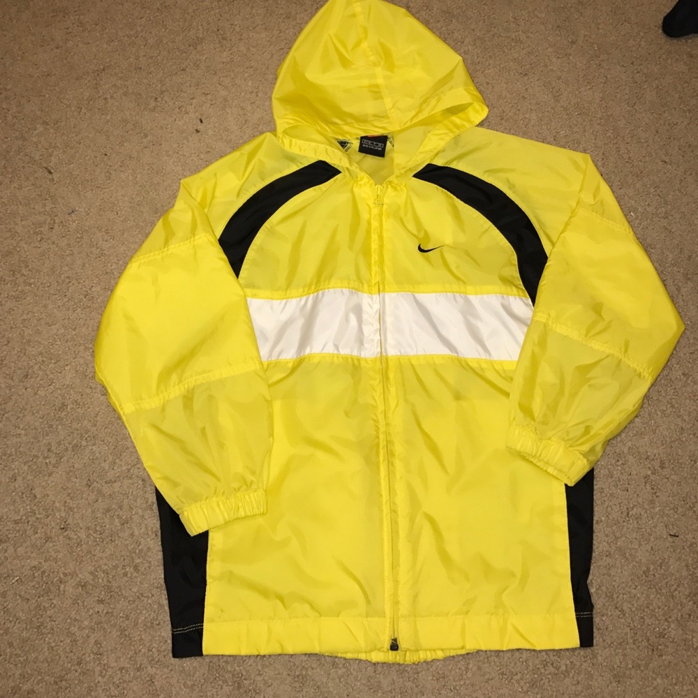 NIKE zip up rain jacket