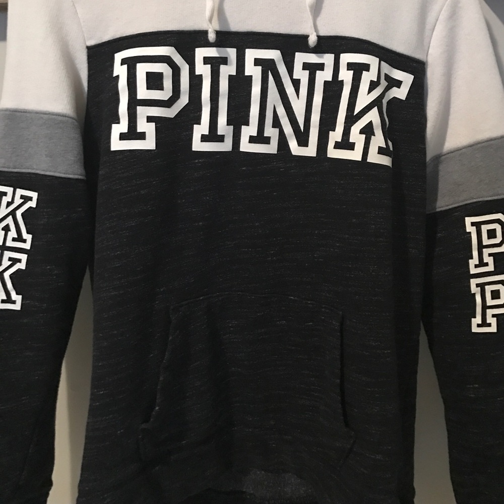 PINK tri-colored hoodie