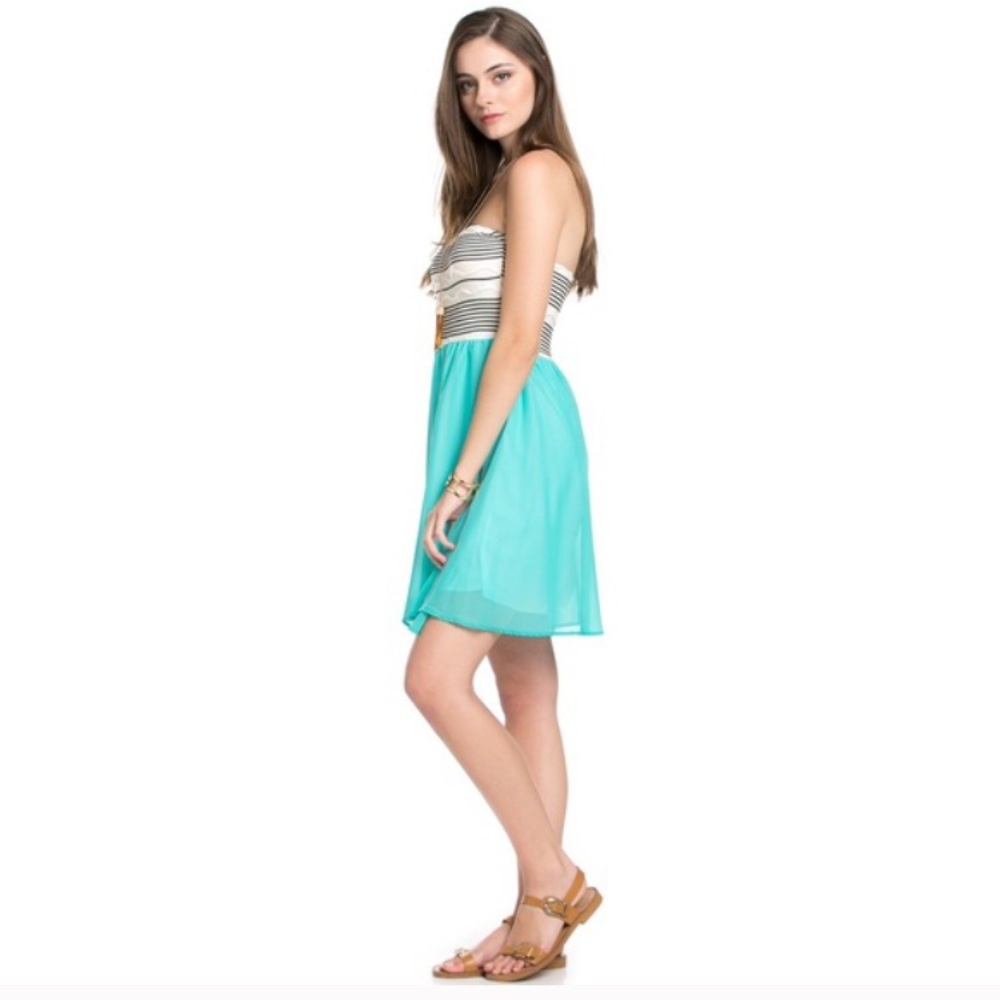 🌸BNWT Jade Chiffon Strapless Dress🌸 - Picture 3 of 6