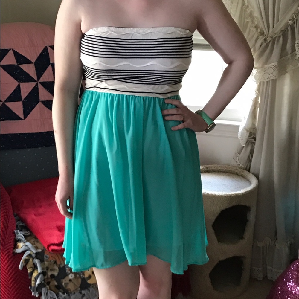 🌸BNWT Jade Chiffon Strapless Dress🌸 - Picture 5 of 6