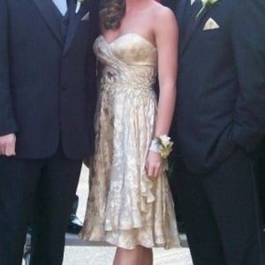 Gold Terani Prom Dress, Size 2