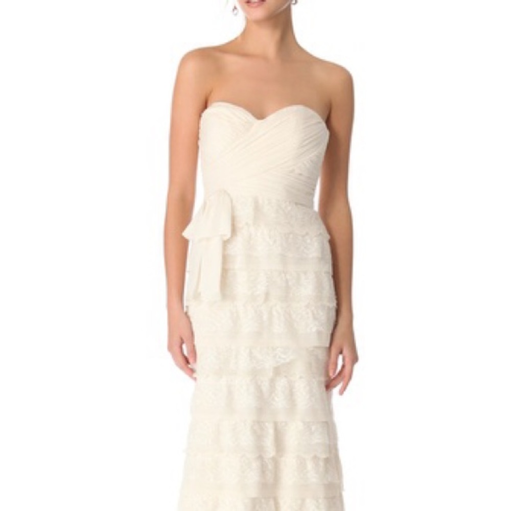 Badgley Mischka ivory wedding dress