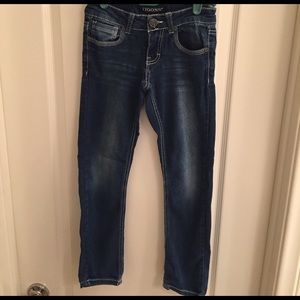 Vigoss Dark Blue Jeans White Stitching Size 7