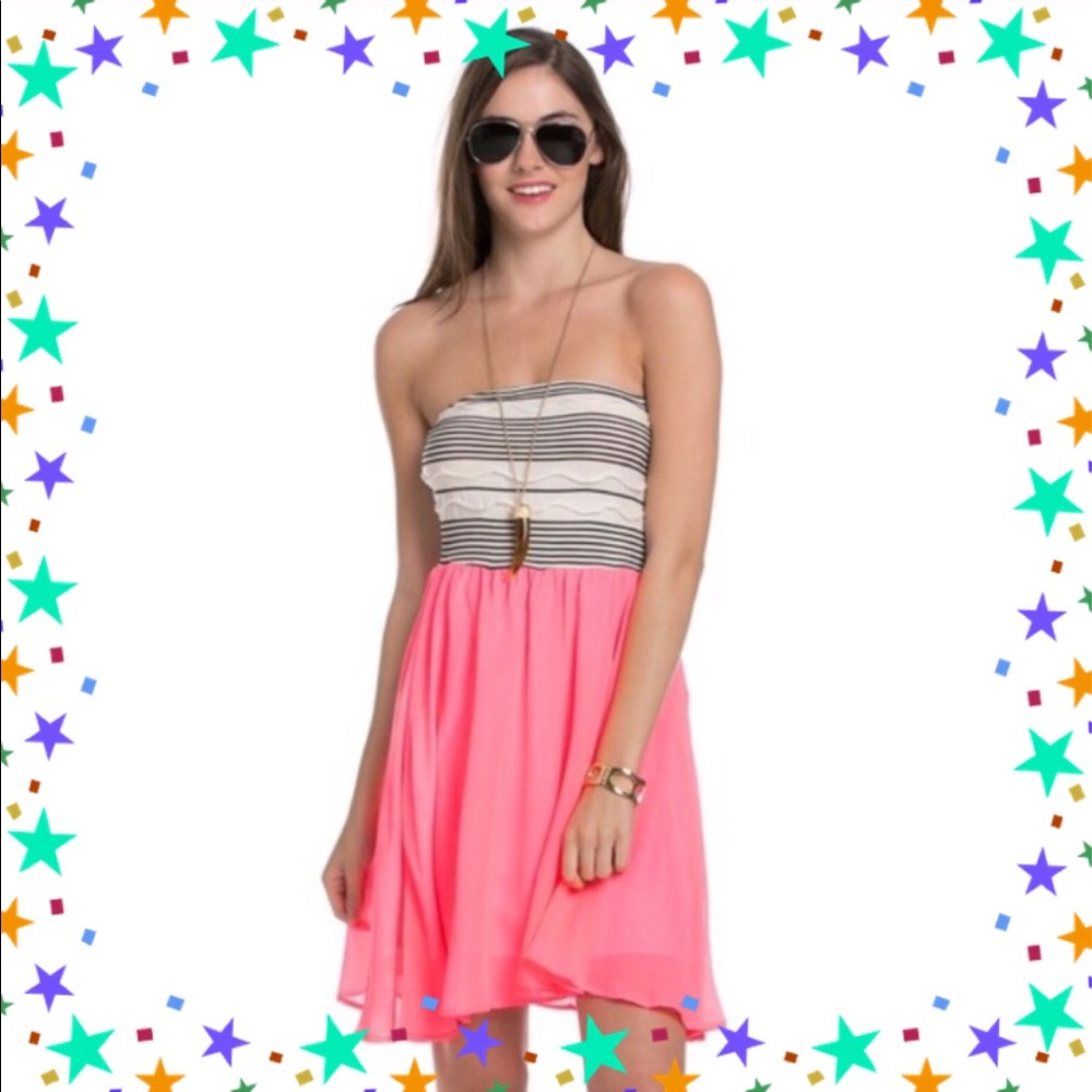 🌸BNWT Chiffon Strapless Dress - Various Colors🌸