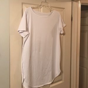White t-shirt tunic