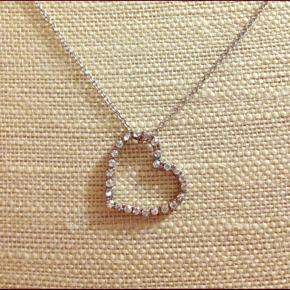 Lia Sophia Rhinestone Heart necklace