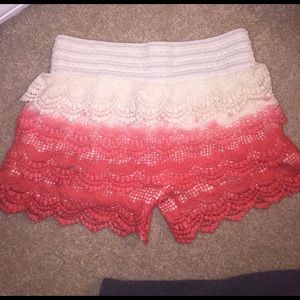 Ombré Lace Shorts