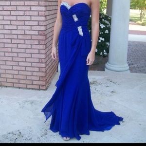 Royal Blue Formal Gown, Size 2, Landa