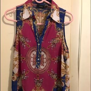 Sleeveless Sheer Top