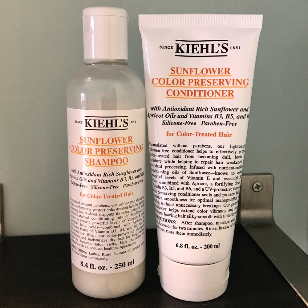 Kiehls Sunflower Shampoo & Conditioner, 80% Left