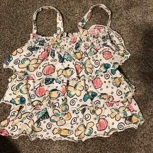 Roxy Teenie Wahine ruffled tank