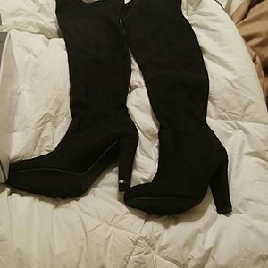 Steve Madden over the knee suede boots