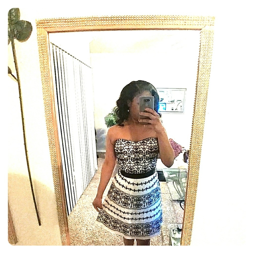 Black and white cupcake dress