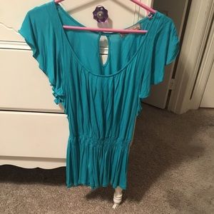 Turquoise blouse
