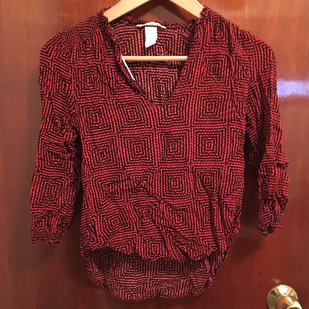 💼H&M Printed Dress Blouse💼