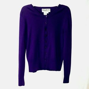 Joseph A. - Purple Button Down Cardigan