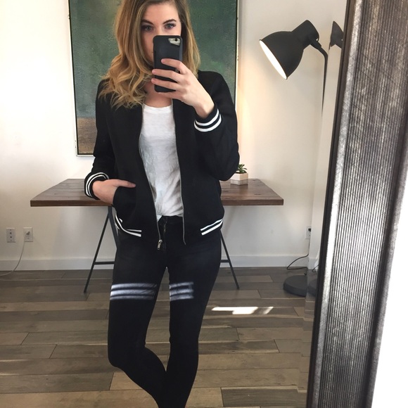 LIQUIDATION "Sportsman" Black Mesh Bomber Jacket - Picture 3 of 8