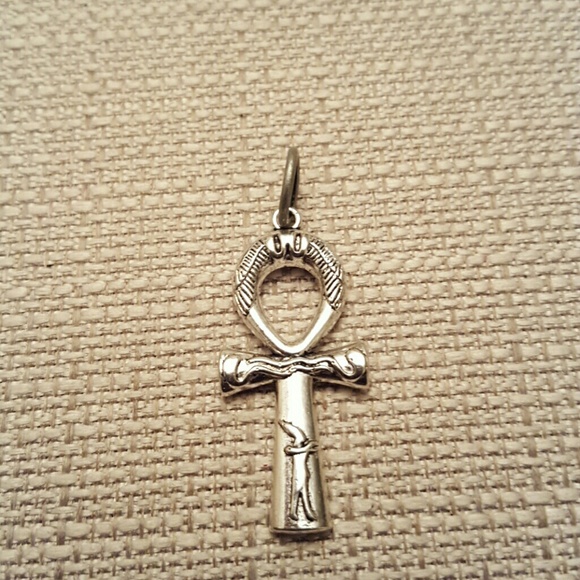 Ancient Egyptian Pewter Anhk Pendant - Picture 2 of 6