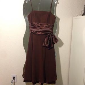 Brown formal dress