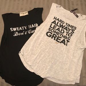 2 workout shirts