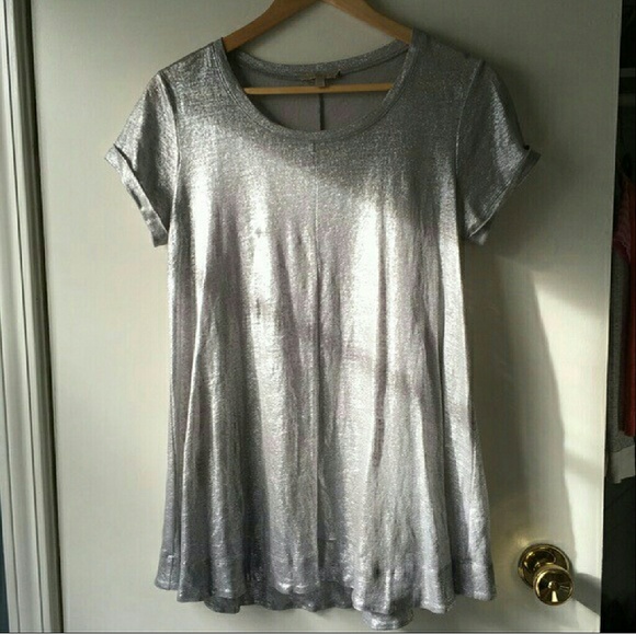 Anthropologie silvery small top - Picture 2 of 3