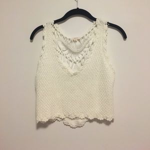 Woven crop top