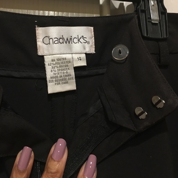 Career Cropped Pants by Chadwicks of Boston - Picture 3 of 4