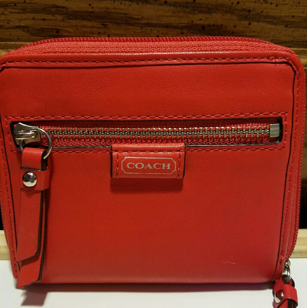 *final price* Burnt Orange Coach Wallet