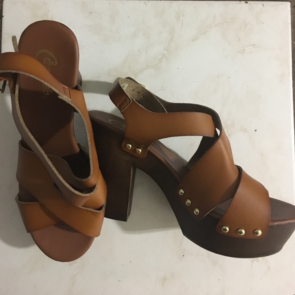 New! Candies Platform Heels Sandals