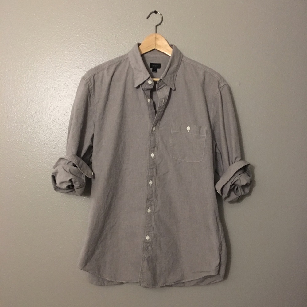 J. Crew LS Jaspe Textured Shirt