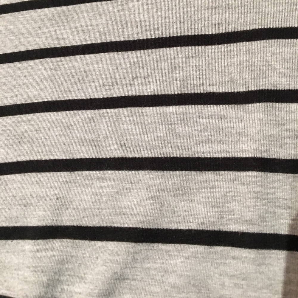 Torrid quarter sleeve striped over sized shirt - Picture 5 of 5