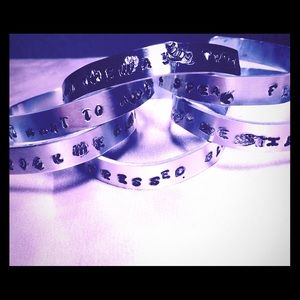Cuffs with sayings