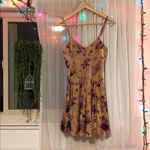 Velvet Rose Mini Dress