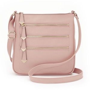 Blush Pink & Gold Detail Crossbody
