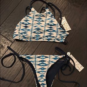 Frankie's Bikinis Swim - Frankie's Bikinis 'Marley' Bikini Set in Shibori Frankie's Bikinis Swim - Frankie's Bikinis 'Marley' Bikini Set in Shibori