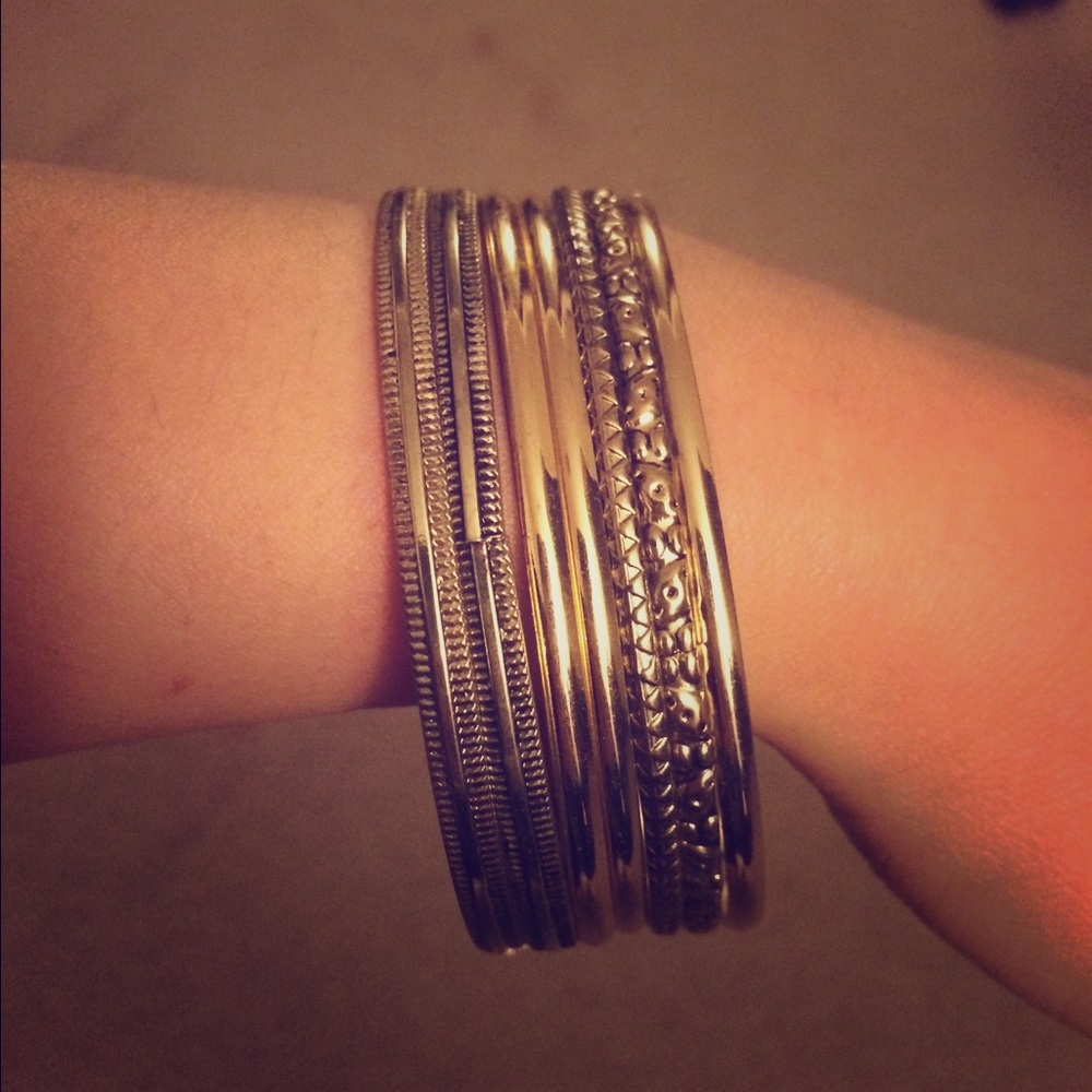 *FREE WITH BUNDLE* Gold Tribal Bangles